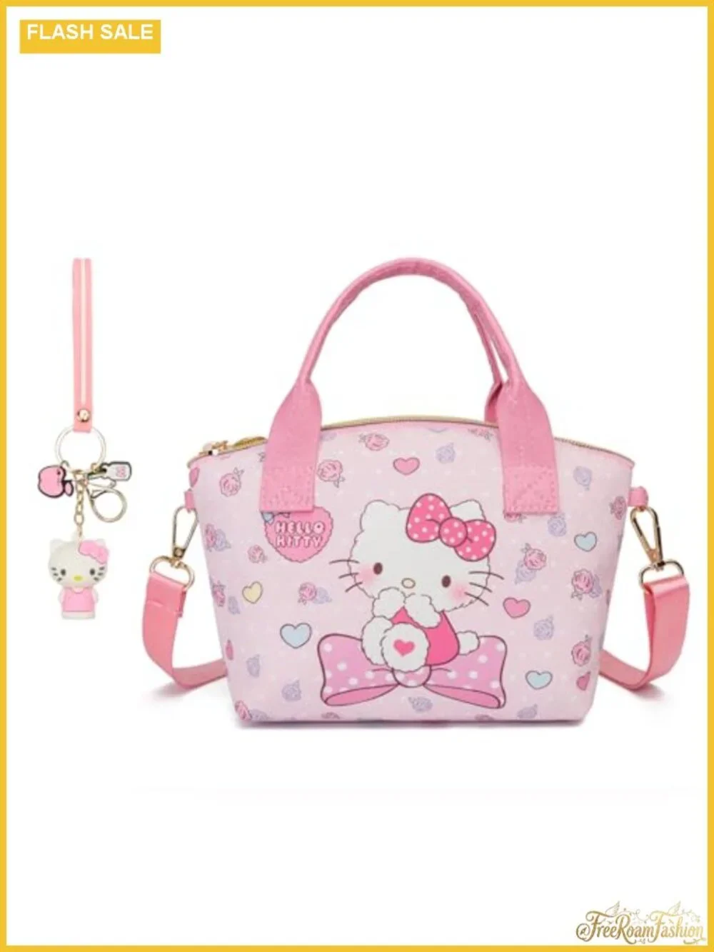 Cute Mini Crossbody Bag PU Leather Messenger Shoulder Bag with Keychain